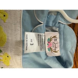 Pale Blue Easter Chick Dress 3T